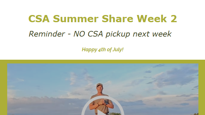Week 2 CSA