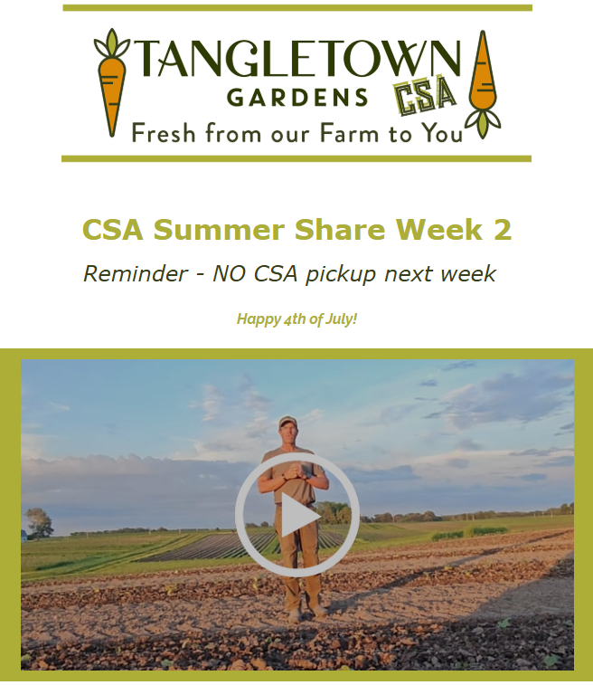 Week 2 CSA