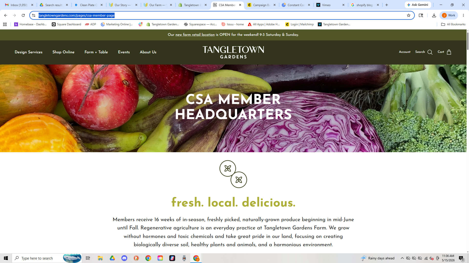 2026 CSA Newsletter # 3 -  New & Improved CSA Member Site